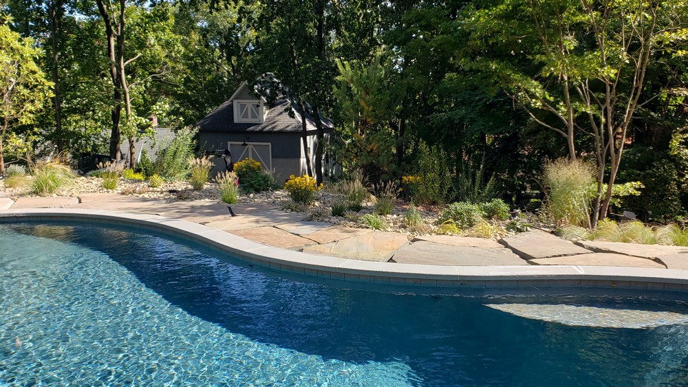 Backyard poolscape ridgewood nj